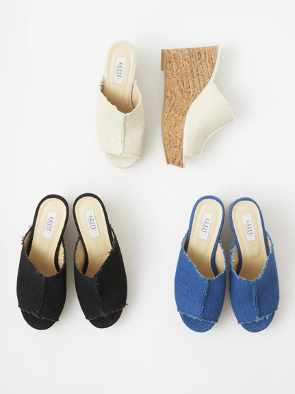 GREED　JUTE WEDGE SHOES